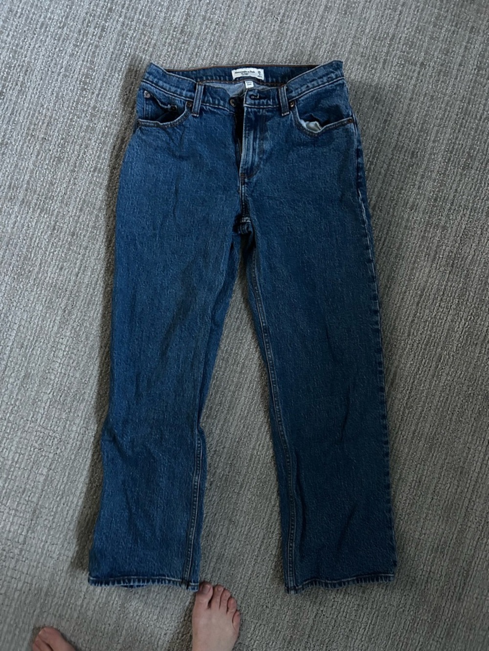 Abercrombie & Fitch Dark Blue Boyfriend Jeans